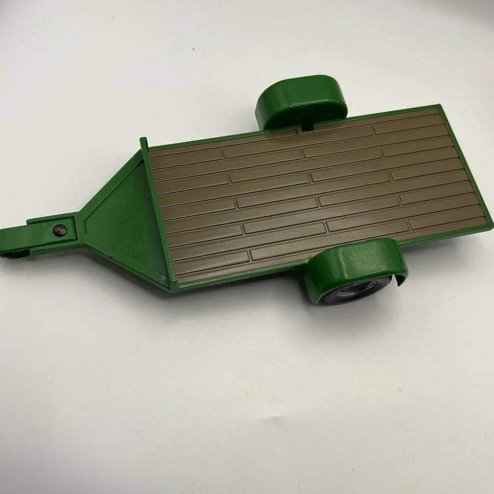 John Deere Vehicles and Equipment Toy Lot of 3 Harvester, Trailer, Ewell Tractor
